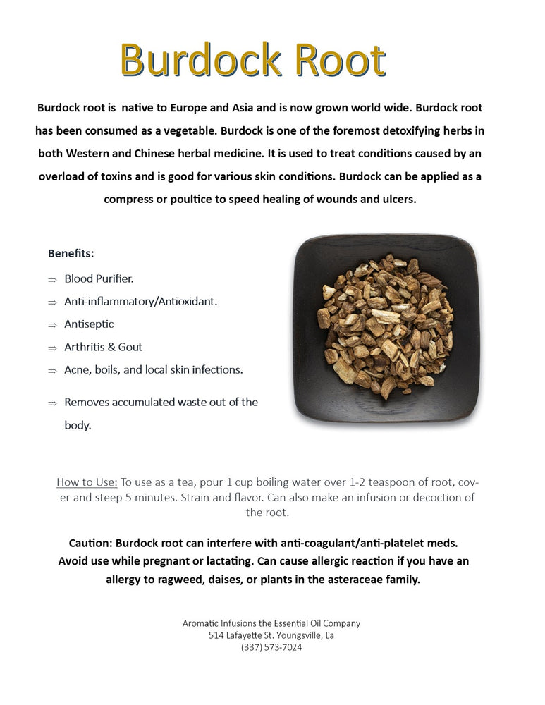 Burdock Root Cut OR