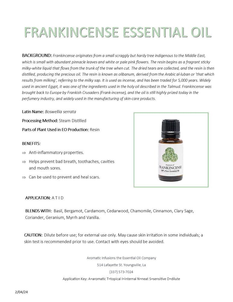 Frankincense Essential Oil 15ml