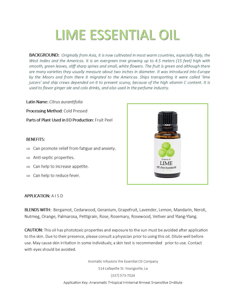 Lime Essential Oil 15ml