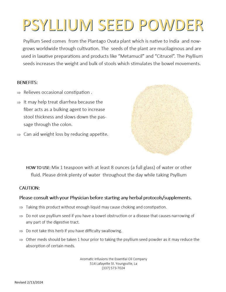 Psyllium Seed Powder OR