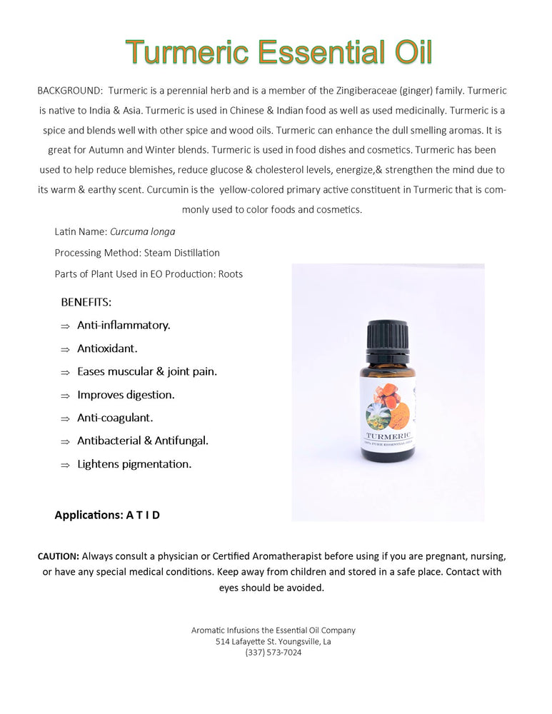 Turmeric Essential Oil 15ml