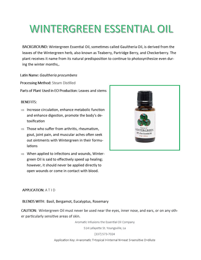 Wintergreen Essential Oil 15ml