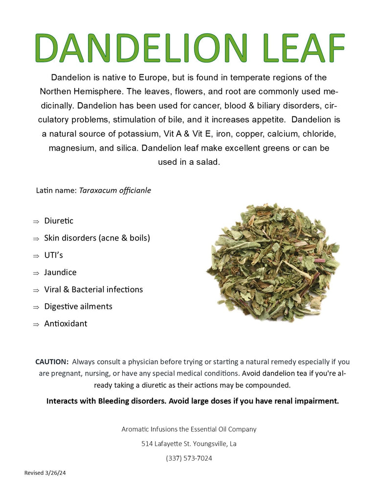 Dandelion Leaf Cut OR