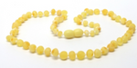 Fine Baltic Amber Children Necklace Yellow Raw Unpolished Stones