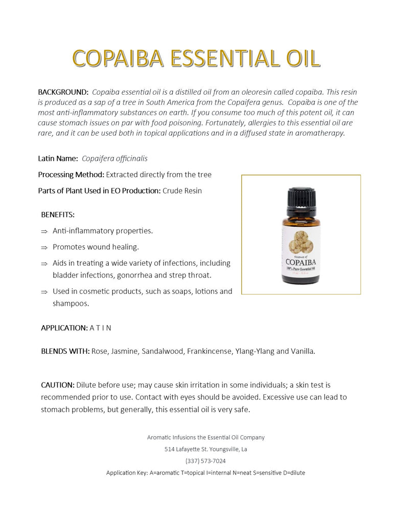 Copaiba Essential Oil 15ml