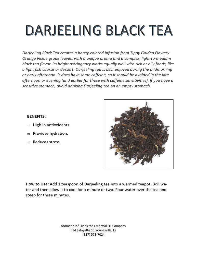 Darjeeling Black Tea, Tibby Golden Flowery OR