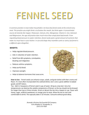 Fennel Seed Whole OR