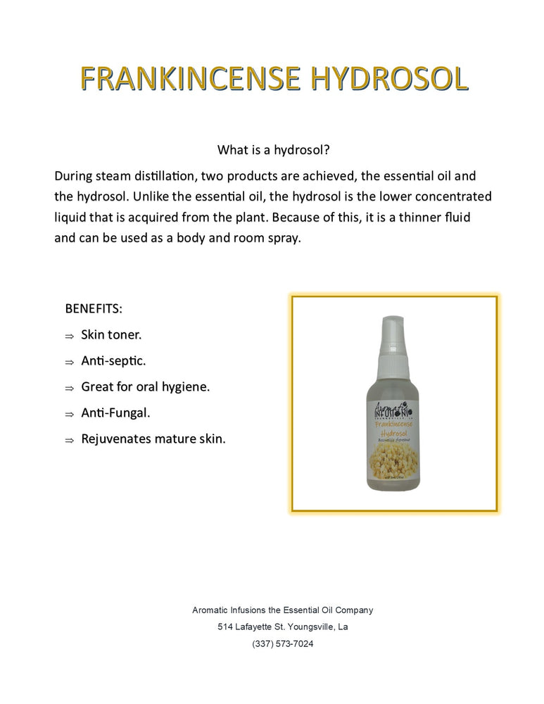 Frankincense Hydrosol
