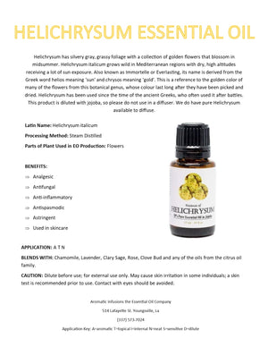 Helichrysum in Jojoba Dilution 15ml