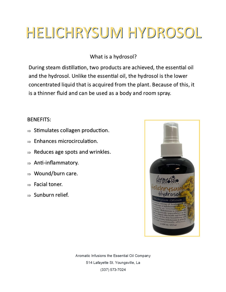 Helichrysum Hydrosol