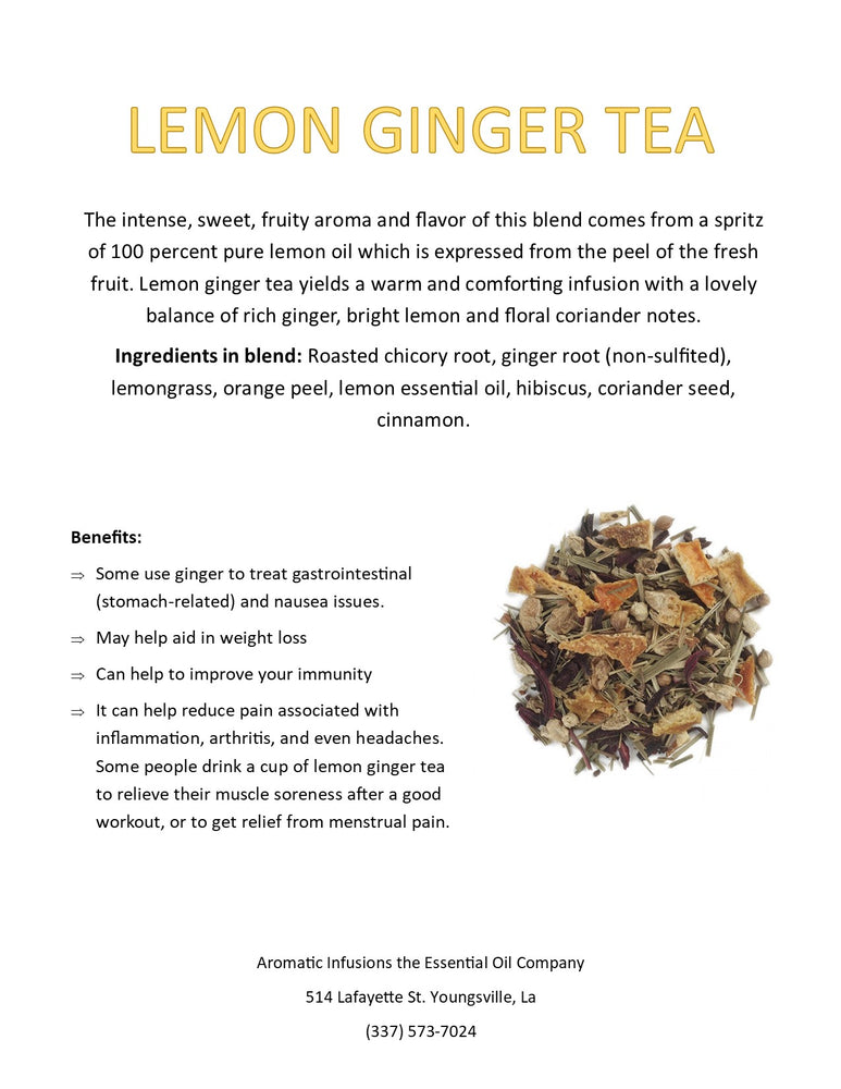 Lemon Ginger Tea OR