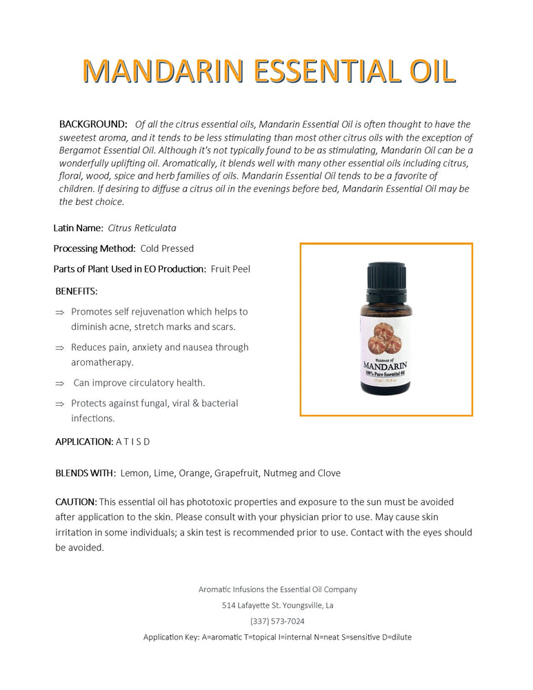 Mandarin Essential Oil 15ml