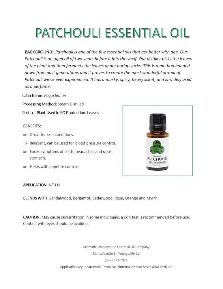 Patchouli Essential Oil 15ml