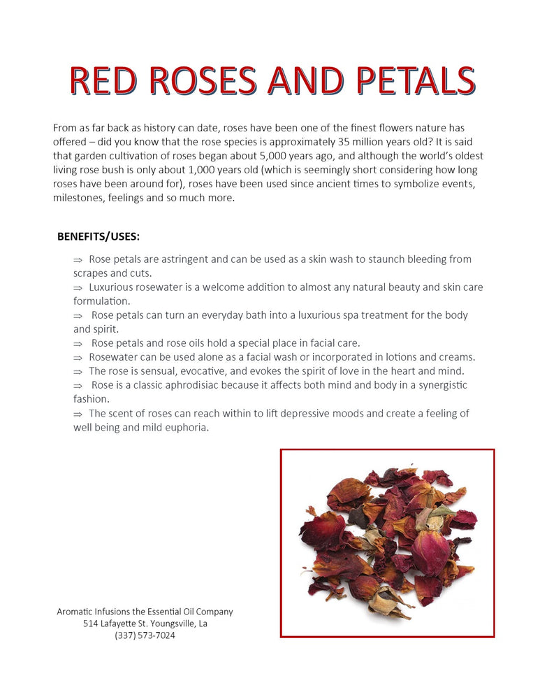 Red Rose Petals OR