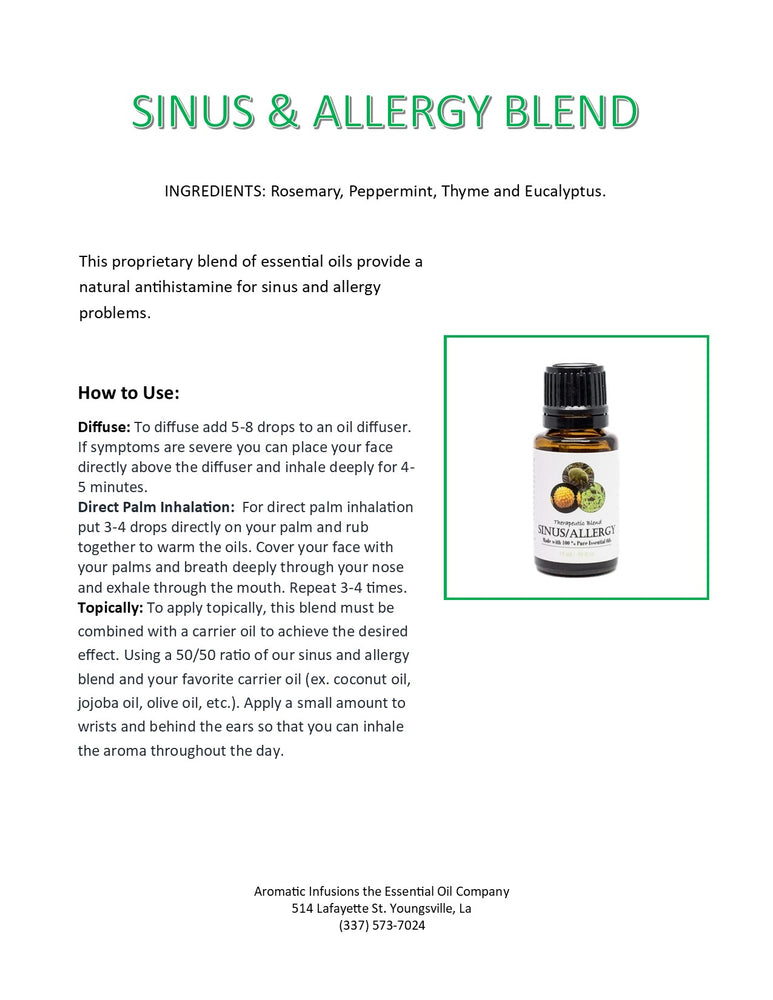 Sinus & Allergy Blend 15ml