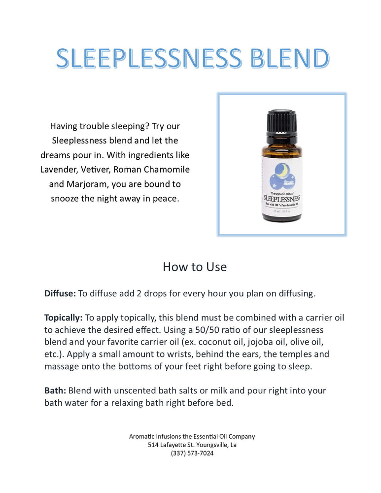 Sleeplessness Blend 15ml