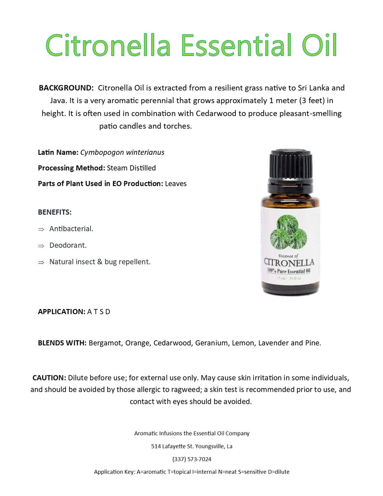 Citronella Essential Oil 15ml