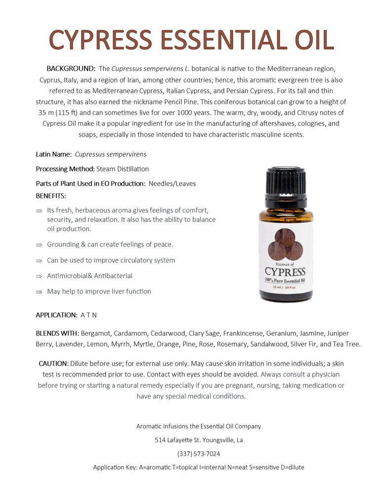 Cypress Essential Oil 15ml