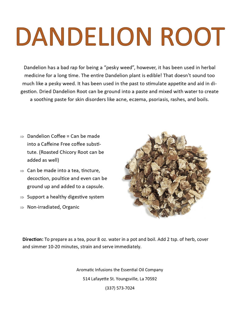 Dandelion Root Cut OR