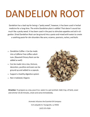 Dandelion Root Cut OR