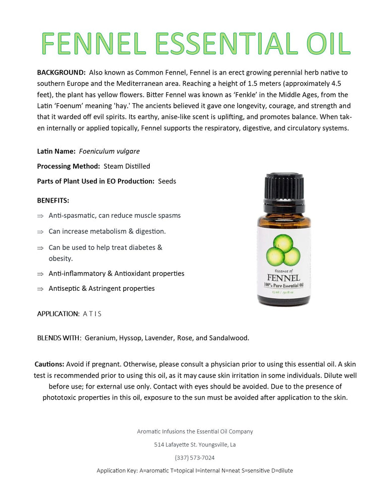 Fennel Essential Oil 15ml
